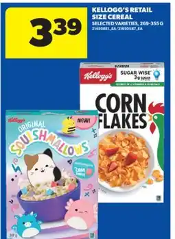 Real Canadian Superstore KELLOGG'S RETAIL SIZE CEREAL, 269-355 G offer