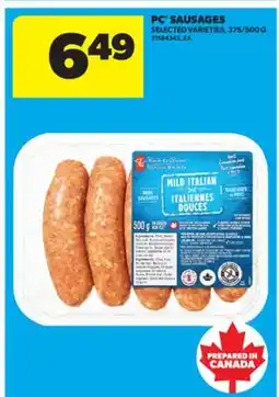 Real Canadian Superstore PC SAUSAGES offer