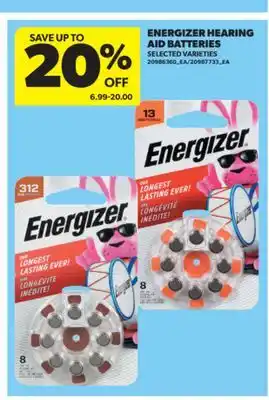 Real Canadian Superstore ENERGIZER HEARING AID BATTERIES offer