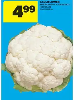 Real Canadian Superstore CAULIFLOWER offer