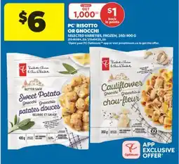 Real Canadian Superstore PC RISOTTO OR GNOCCHI, 350/400 G offer