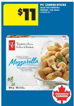Real Canadian Superstore PC CHEESE STICKS, 345-454 G offer