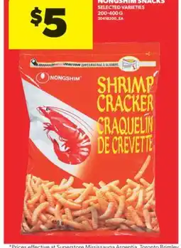 Real Canadian Superstore NONGSHIM SNACKS, 200-400 G offer
