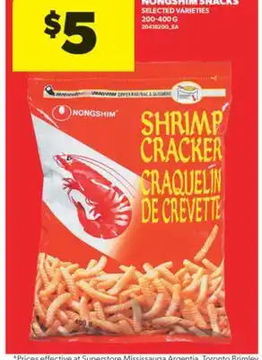 Real Canadian Superstore NONGSHIM SNACKS, 200-400 G offer