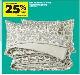 Real Canadian Superstore LIFE AT HOME 3 PIECE COMFORTER SETS offer