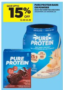 Real Canadian Superstore PURE PROTEIN BARS OR POWDER offer