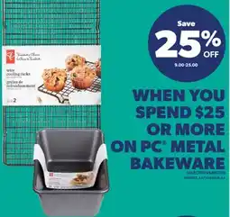 Real Canadian Superstore PC METAL BAKEWARE offer