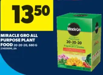 Real Canadian Superstore MIRACLE GRO ALL PURPOSE PLANT FOOD, 680 G offer