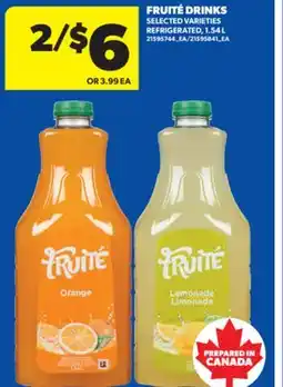 Real Canadian Superstore FRUITÉ DRINKS, 1.54 L offer