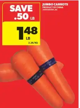 Real Canadian Superstore JUMBO CARROTS offer