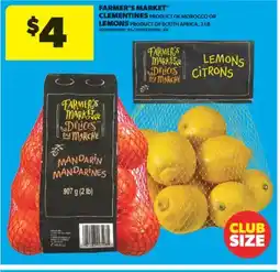 Real Canadian Superstore FARMER'S MARKET CLEMENTINES OR LEMONS, 2 LB offer