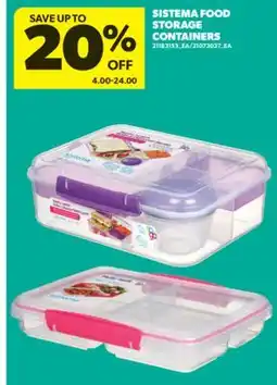 Real Canadian Superstore SISTEMA FOOD STORAGE CONTAINERS offer