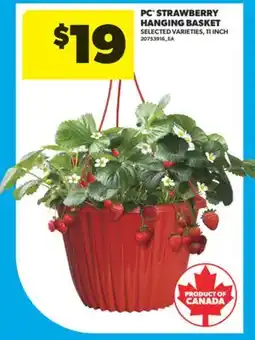 Real Canadian Superstore PC STRAWBERRY HANGING BASKET, 11 INCH offer
