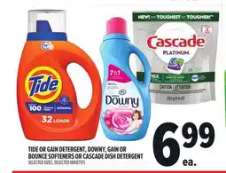 Metro TIDE OR GAIN DETERGENT, DOWNY, GAIN OR BOUNCE SOFTENERS OR CASCADE DISH DETERGENT offer