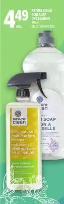 Metro NATURE CLEAN DISH SOAP OR CLEANERS offer