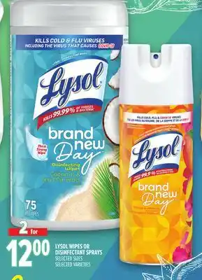 Metro LYSOL WIPES OR DISINFECTANT SPRAYS offer