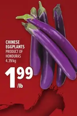 Metro CHINESE EGGPLANTS offer