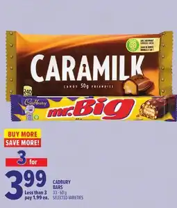 Metro CADBURY BARS offer