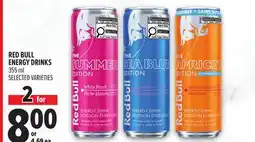 Metro RED BULL ENERGY DRINKS offer