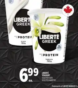 Metro LIBERTÉ YOGOURT offer