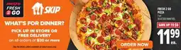 Metro FRESH 2 GO PIZZA offer