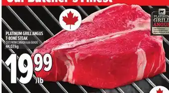 Metro PLATINUM GRILL ANGUS T-BONE STEAK offer