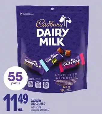 Metro CADBURY CHOCOLATES offer