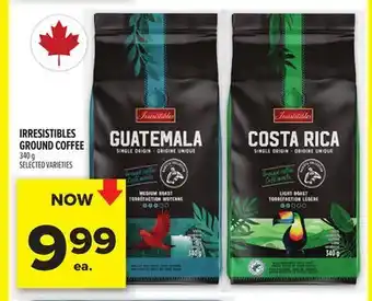 Metro IRRESISTIBLES GROUND COFFEE offer