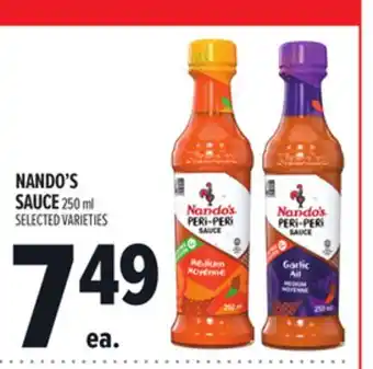 Metro NANDO'S SAUCE offer
