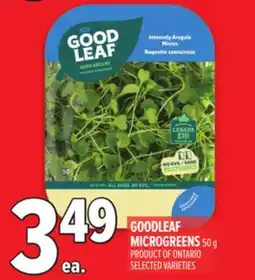 Metro GOODLEAF MICROGREENS offer