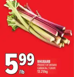 Metro RHUBARB offer