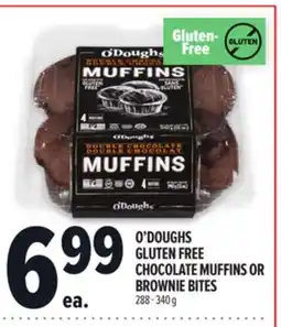 Metro O'DOUGHS GLUTEN FREE CHOCOLATE MUFFINS OR BROWNIE BITES offer