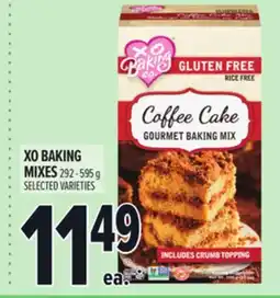 Metro XO BAKING MIXES offer