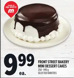 Metro FRONT STREET BAKERY MINI DESSERT CAKES offer