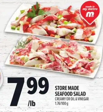 Metro STORE MADE SEAFOOD SALAD offer