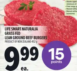 Metro LIFE SMART NATURALIA GRASS FED LEAN GROUND BEEF BURGERS offer