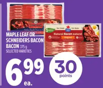 Metro MAPLE LEAF OR SCHNEIDERS BACON BACON offer