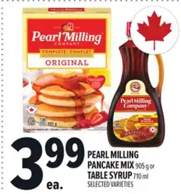 Metro PEARL MILLING PANCAKE MIX 905 G OR TABLE SYRUP 710 ML offer