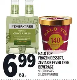 Metro HALO TOP FROZEN DESSERT, ZEVIA OR FEVER TREE BEVERAGE offer