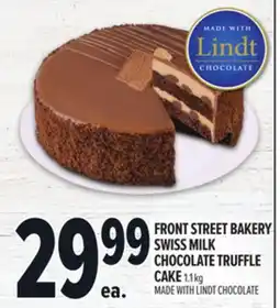 Metro FRONT STREET BAKERY SWISS MILK CHOCOLATE TRUFFLE CAKE offer