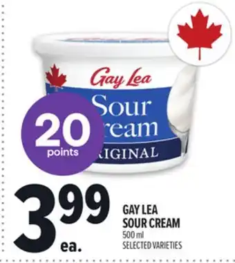 Metro GAY LEA SOUR CREAM offer