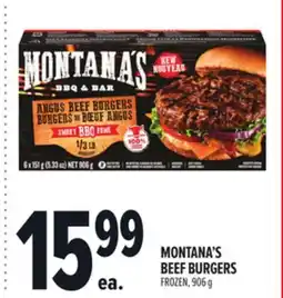 Metro MONTANA'S BEEF BURGERS offer