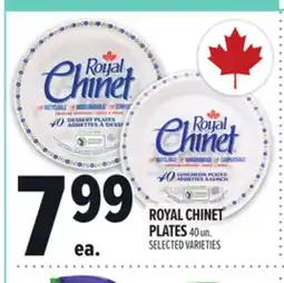 Metro ROYAL CHINET PLATES offer