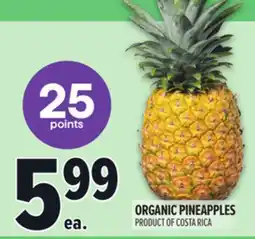 Metro ORGANIC PINEAPPLES offer