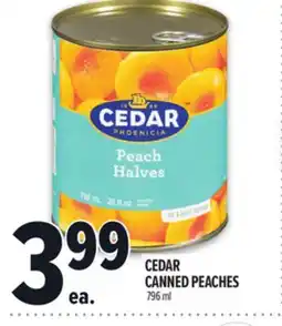 Metro CEDAR CANNED PEACHES offer