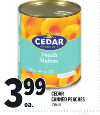 Metro CEDAR CANNED PEACHES offer