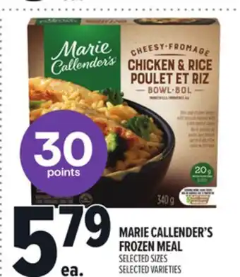 Metro MARIE CALLENDER'S FROZEN MEAL offer