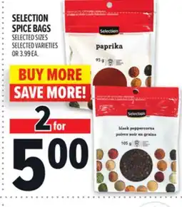 Metro SELECTION SPICE BAGS offer