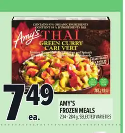 Metro AMY'S FROZEN MEALS offer
