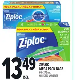 Metro ZIPLOC MEGA PACK BAGS offer